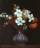 Fantin-Latour, Henri - Narcissus and Tulips